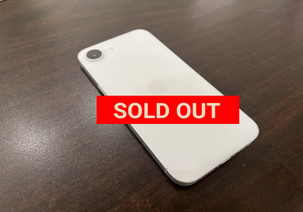 期間限定特価】iPhone 16 e 128GB ホワイト SIMフリー #1358 | 中古 